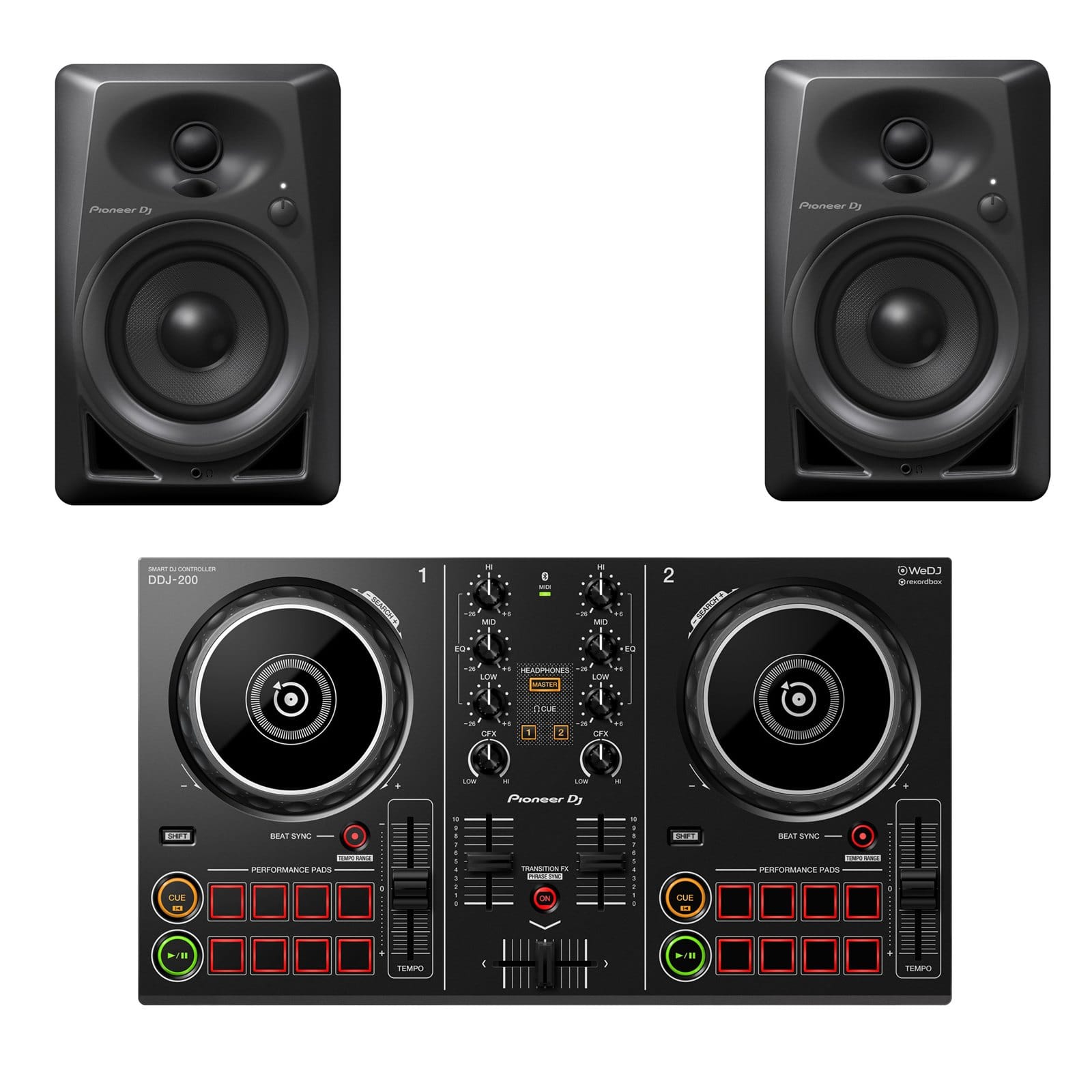 PIONEER DJ PACK DDJ-200 + DM 40