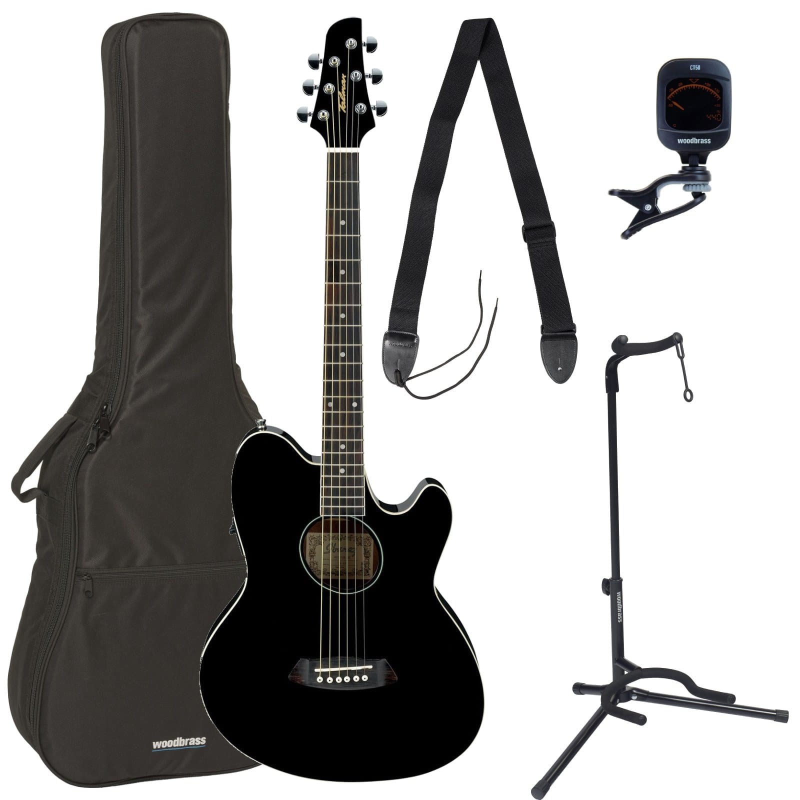 IBANEZ PACK TCY10E BLACK HIGH GLOSS TALMAN + ACCESSOIRES