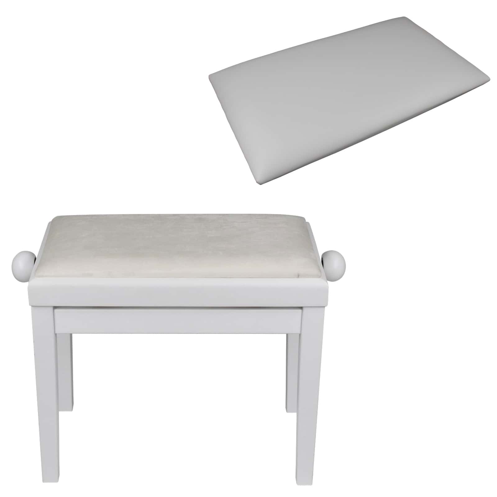 WOODBRASS KBE40 BLANCHE + PELOTE (ASSISE) SIMILI CUIR BLANCHE OFFERTE