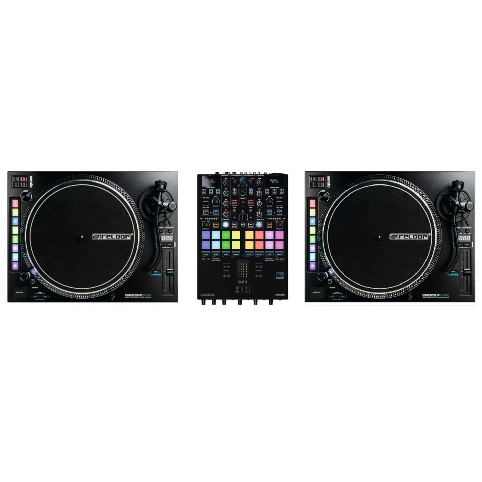 RELOOP PACK REGIE DJ VINYLE : RP 8000 MK2 SILVER + ELITE