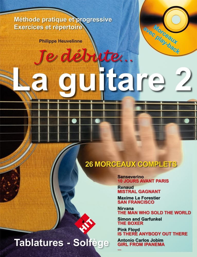 HIT DIFFUSION HEUVELINE P. - JE DEBUTE LA GUITARE VOL.2 + CD