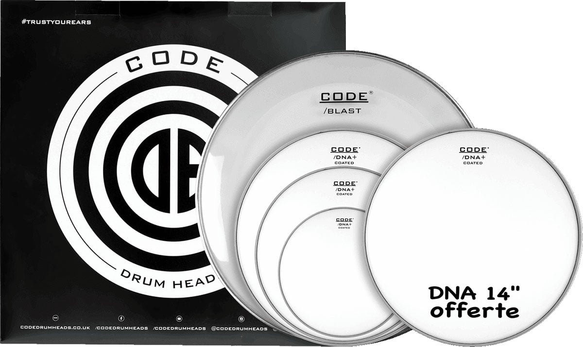 CODE DRUM HEAD FULL PACK DNA SABLEE 10/12/14/20 + 14