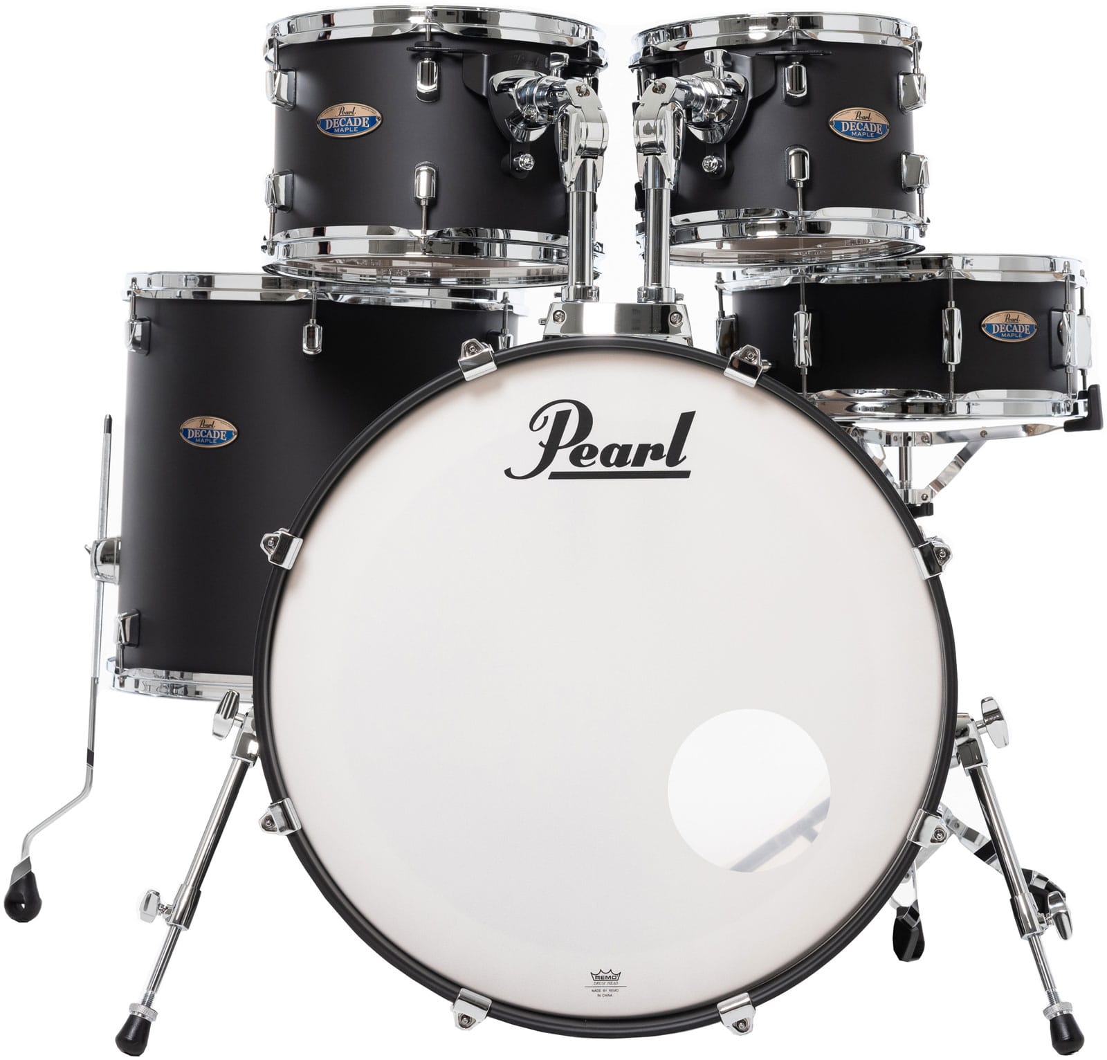 PEARL DRUMS DECADE MAPLE STAGE SATIN SLATE BLACK (SANS HARDWARE)