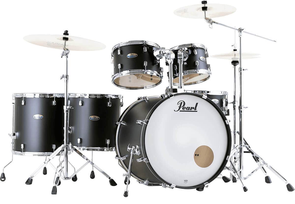 PEARL DRUMS DECADE MAPLE STUDIO ROCK 22 SATIN SLATE BLACK