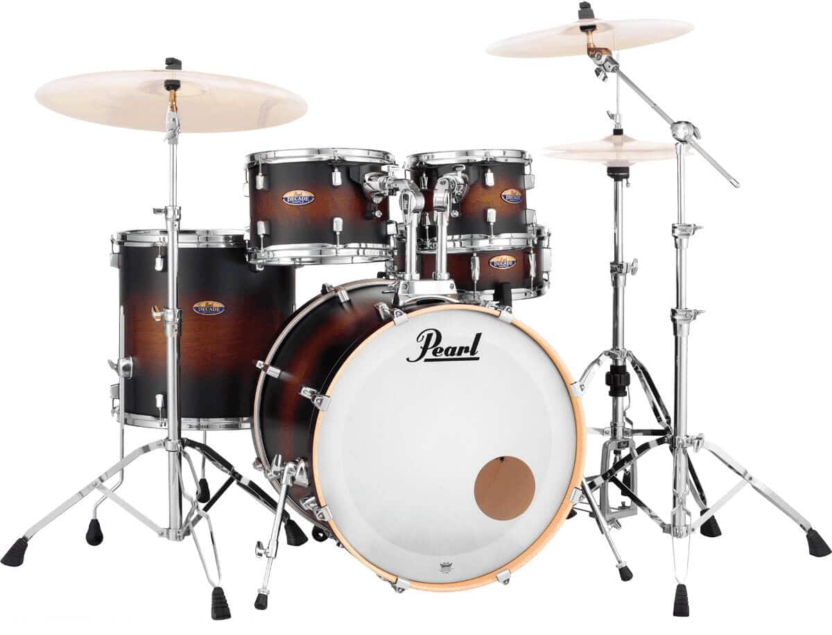 PEARL DRUMS DECADE MAPLE STAGE 22 SATIN BROWN BURST