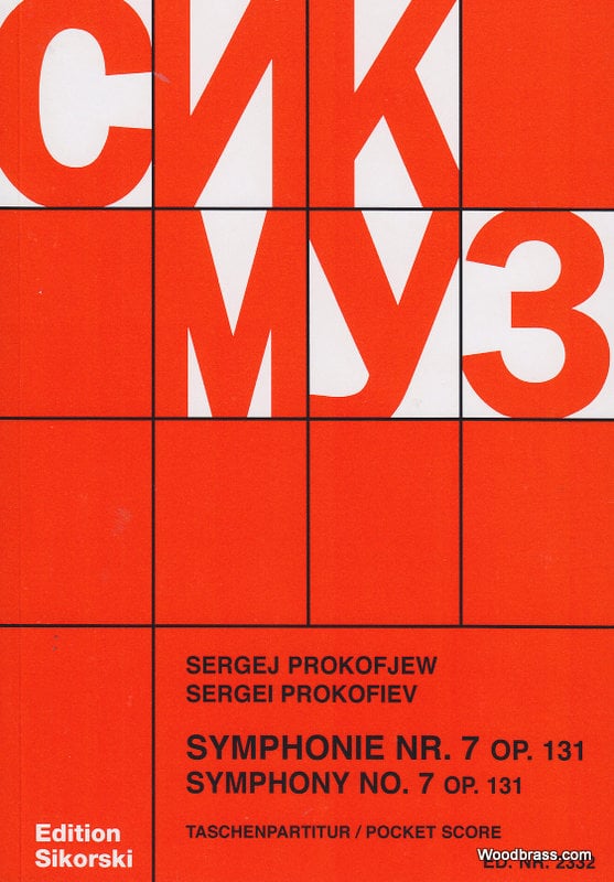 CHANT DU MONDE PROKOFIEV S. - SYMPHONIE n° 7, OP.131 - CONDUCTEUR POCHE