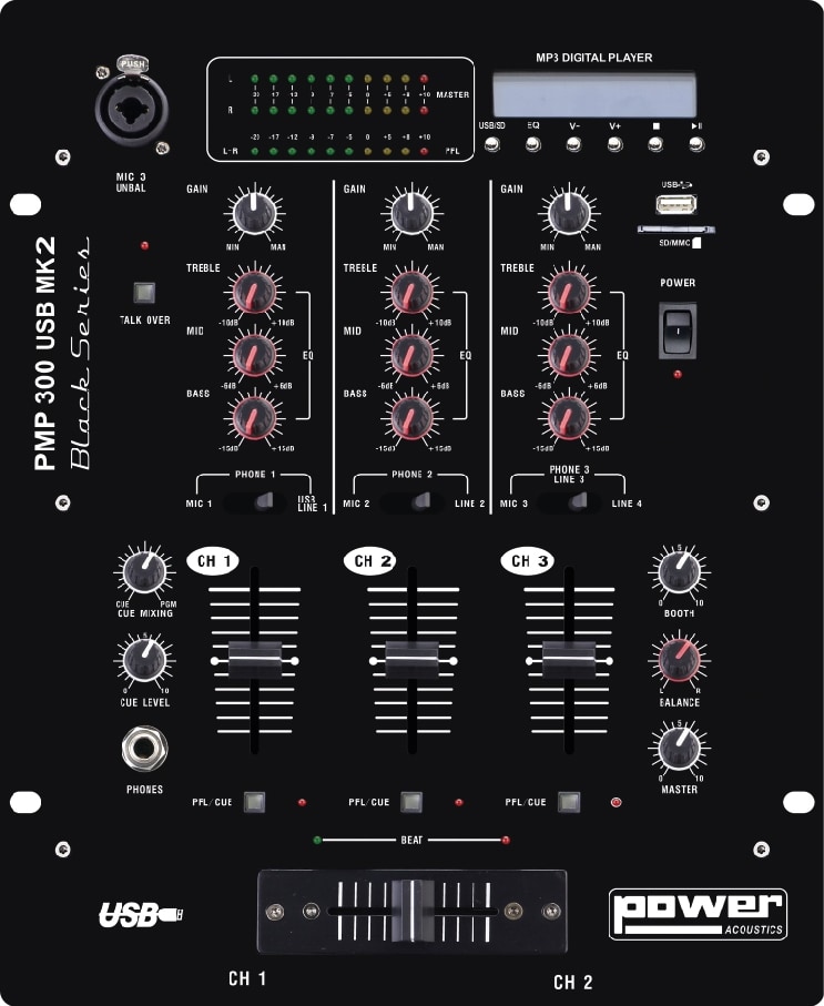 POWER ACOUSTICS SONORISATION PMP 300 USB MK2