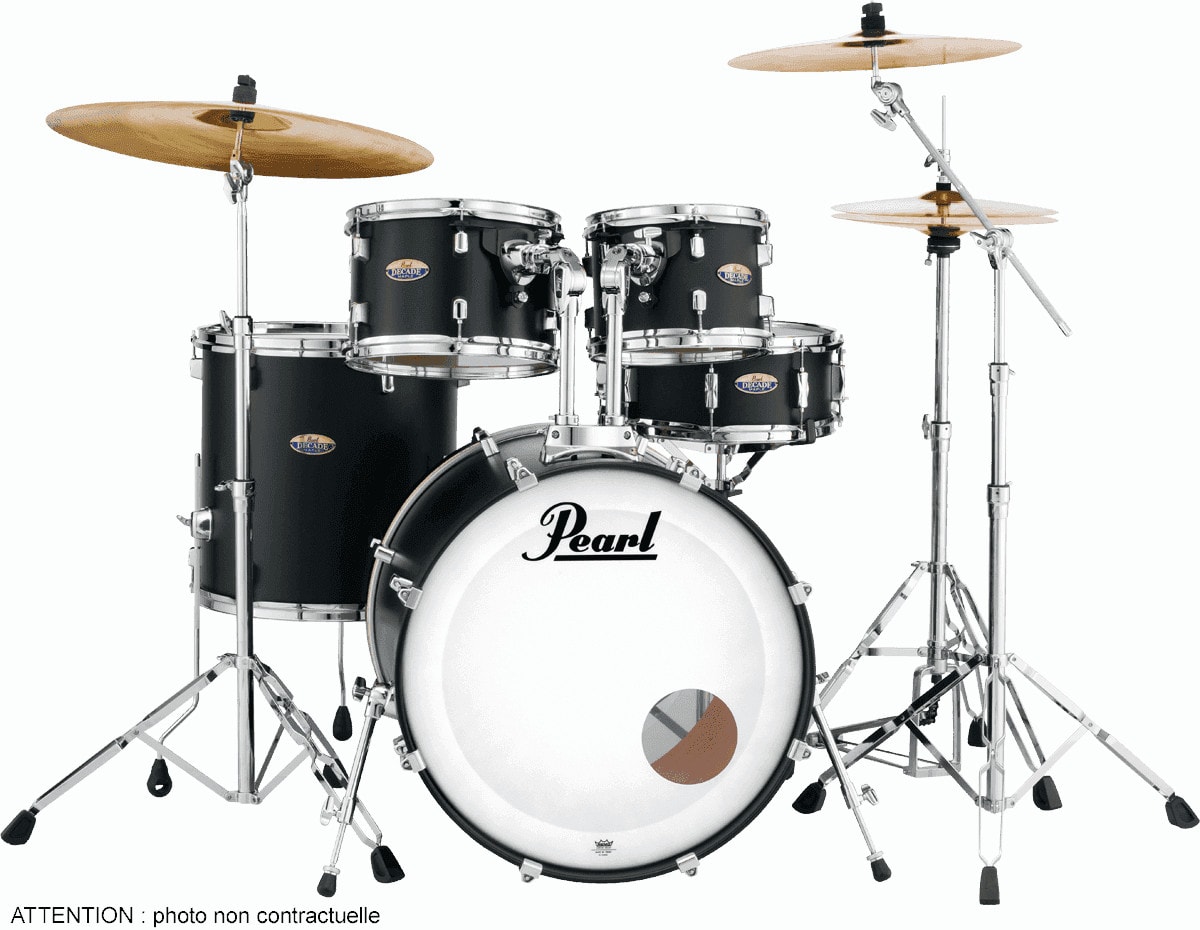 PEARL DRUMS DECADE MAPLE STUDIO FUSION 20 SATIN SLATE BLACK