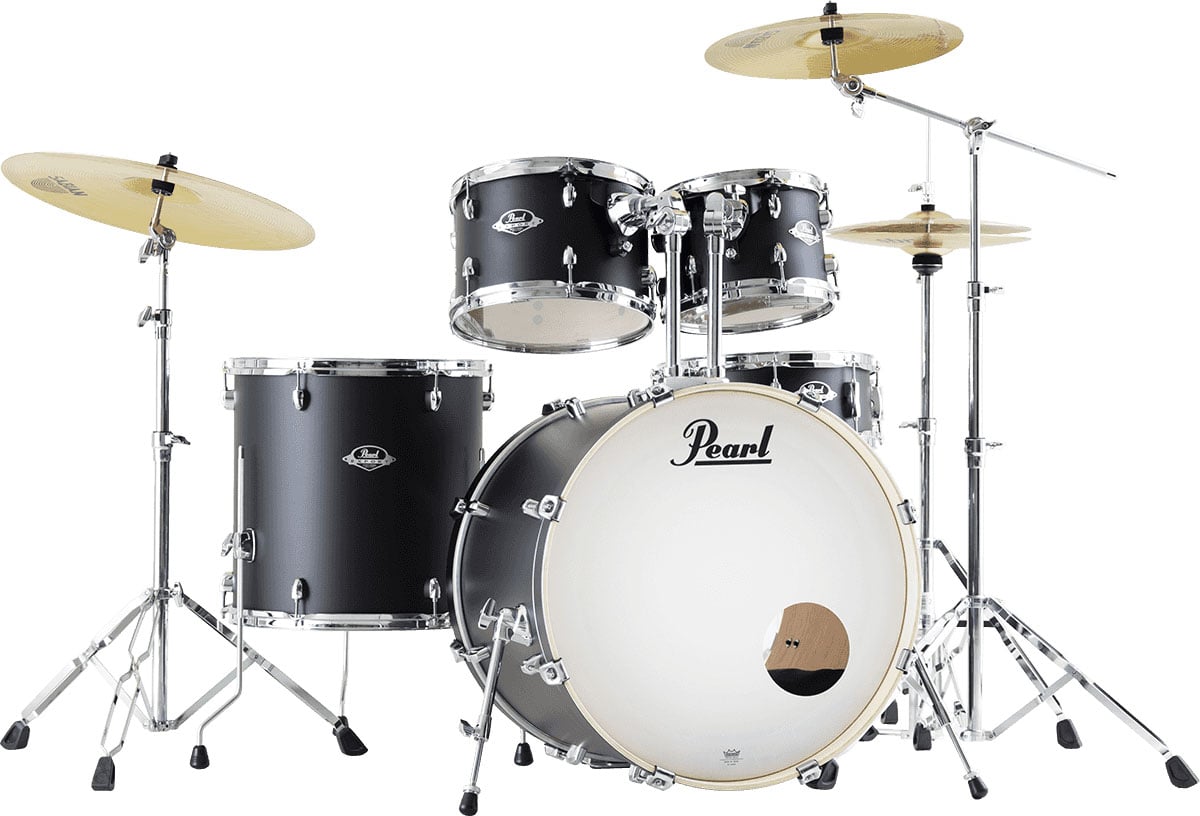 PEARL DRUMS EXPORT STAGE 22 SATIN SHADOW BLACK