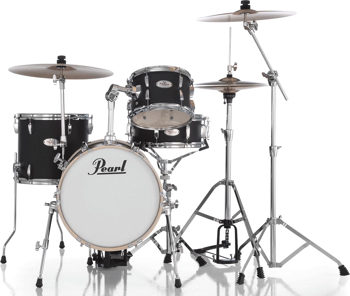 PEARL DRUMS MIDTOWN MATTE BLACK + PACK HARDWARE HWP-50S