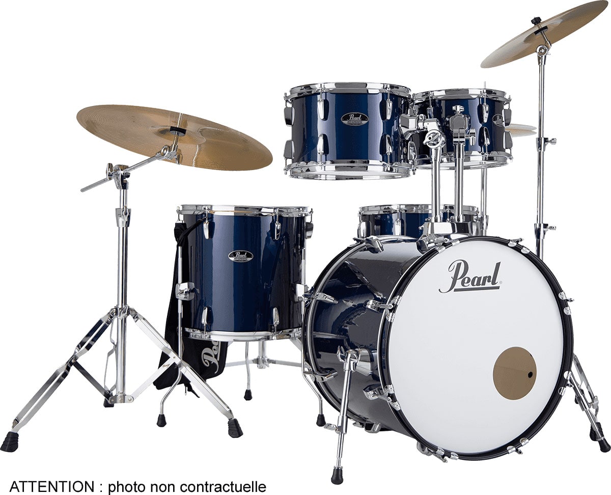 PEARL DRUMS ROADSHOW FUSION 20 + B-50 + RIDE 20 ROYAL BLUE METALLIC