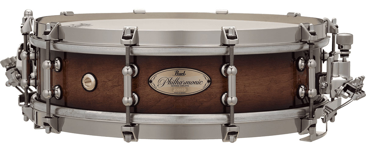 PEARL DRUMS PHILHARMONIC 14X4 GLOSS BARNWOOD BROWN