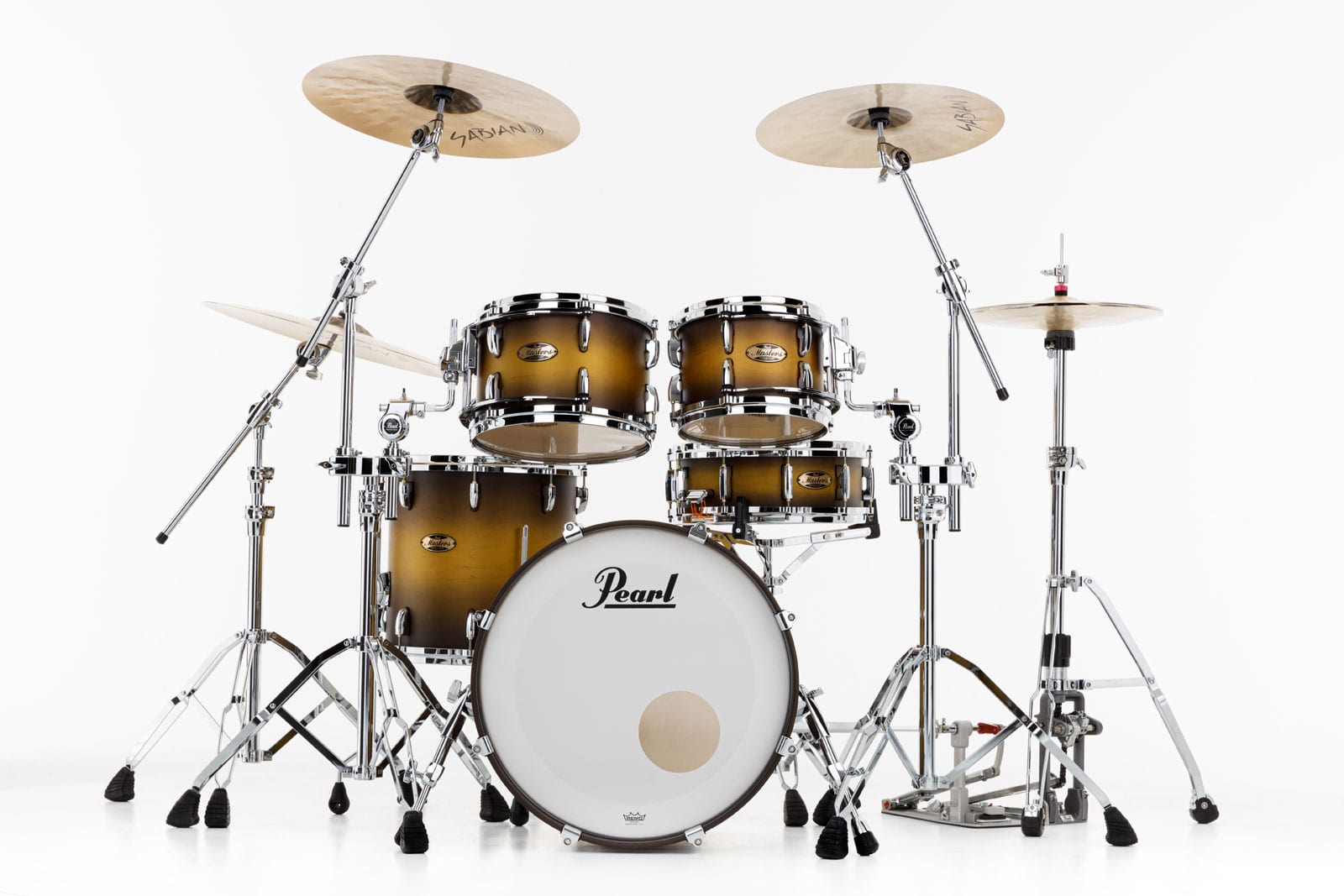 PEARL DRUMS MASTERS MAPLE PURE FUSION 20 GYROLOCK-L MATTE OLIVE BURST