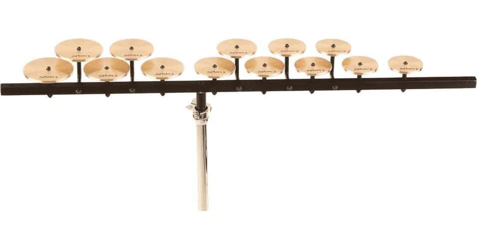 SABIAN SET DE CROTALES AIGUES AVEC MOUNTING BAR ET STAND