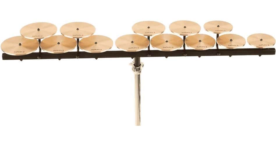 SABIAN SET DE CROTALES GRAVES AVEC MOUNTING BAR ET STAND