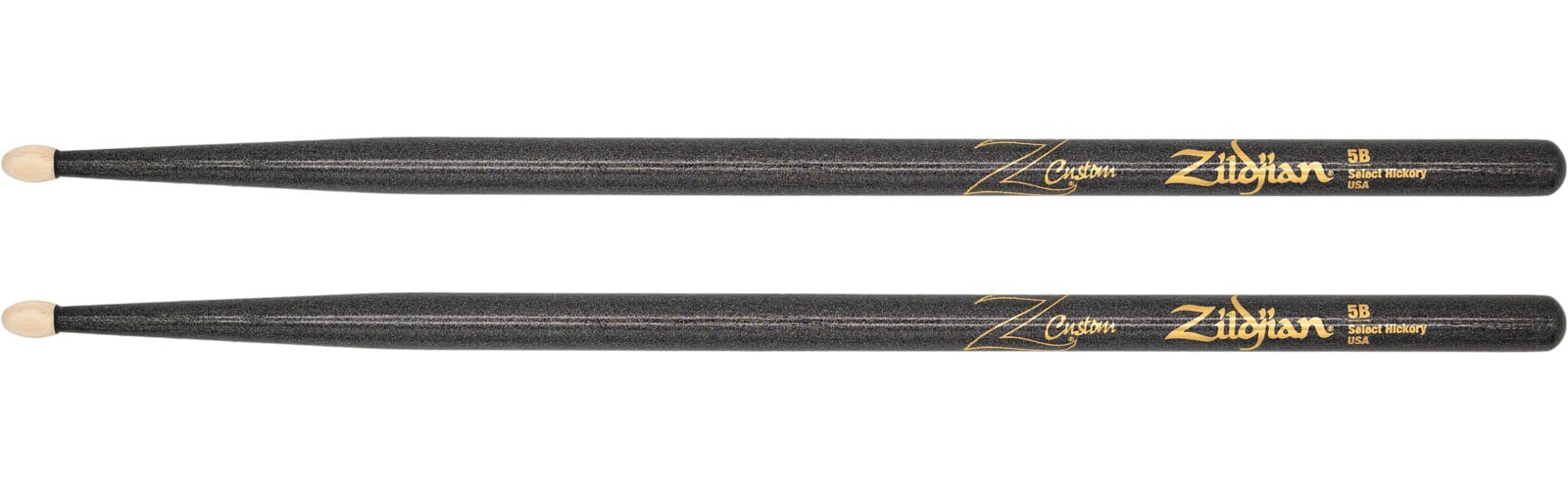 ZILDJIAN BAGUETTES Z-CUSTOM 5B BLACK CHROMA