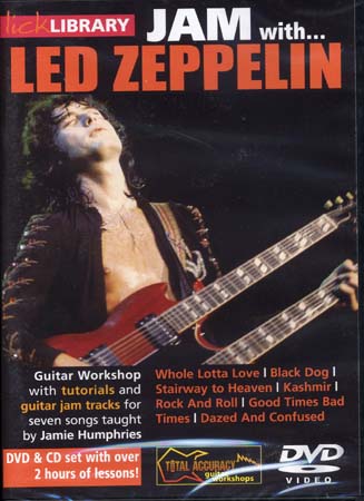 ROADROCK INTERNATIONAL METHODE DVD - LICK LIBRARY JAM WITH LED ZEPPELIN DVD + CD