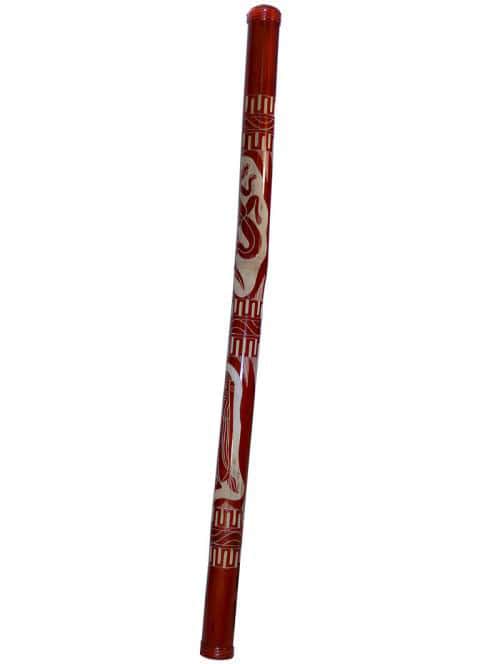 ROOTS PERCUSSION DIDGERIDOO BAMBOU NATUREL GRAVE 120 CM + HOUSSE TISSU