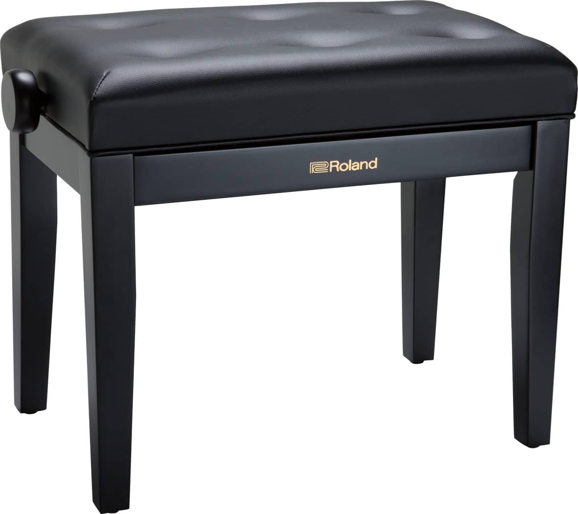 ROLAND PIANO BENCH, SATIN BLACK, VINYL SEAT