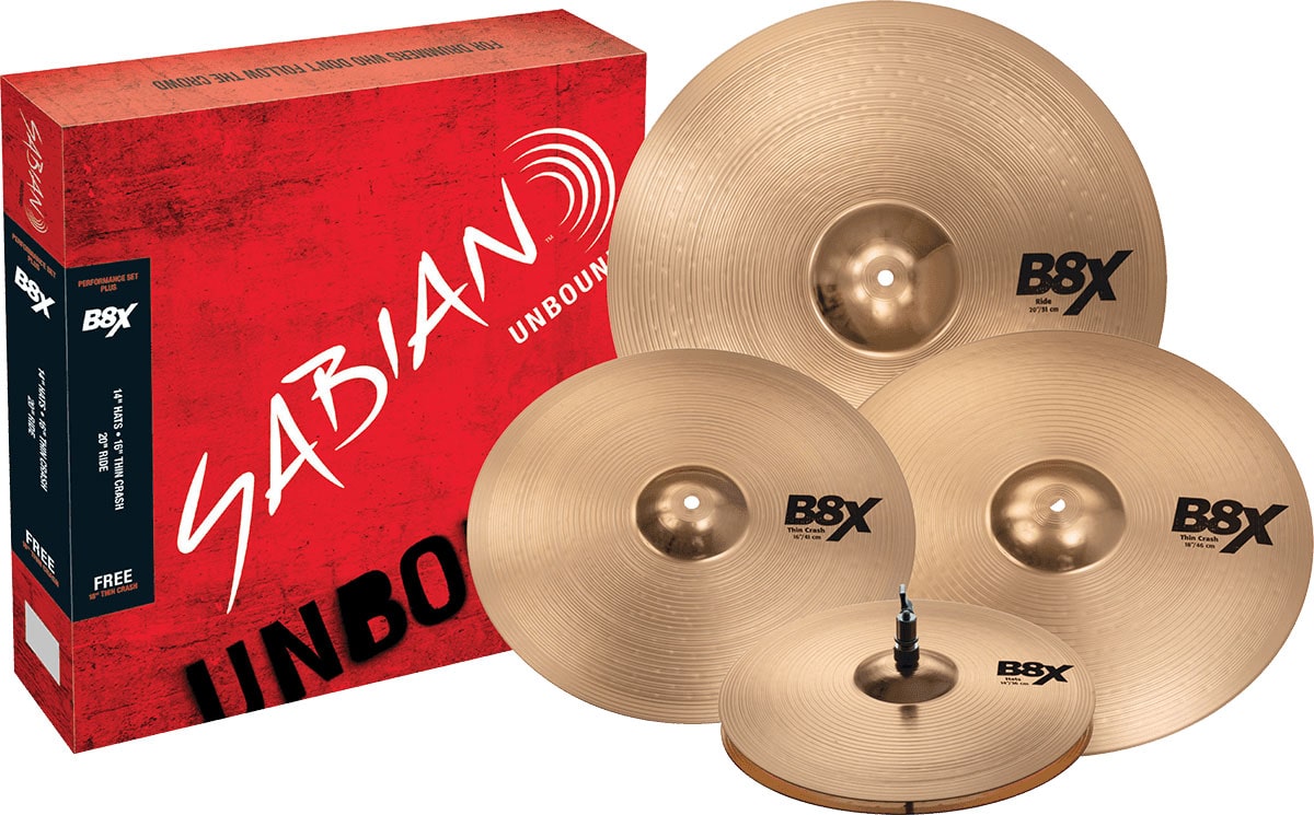 SABIAN SET B8X PERFORMANCE SET PLUS 14/16/20 + 18