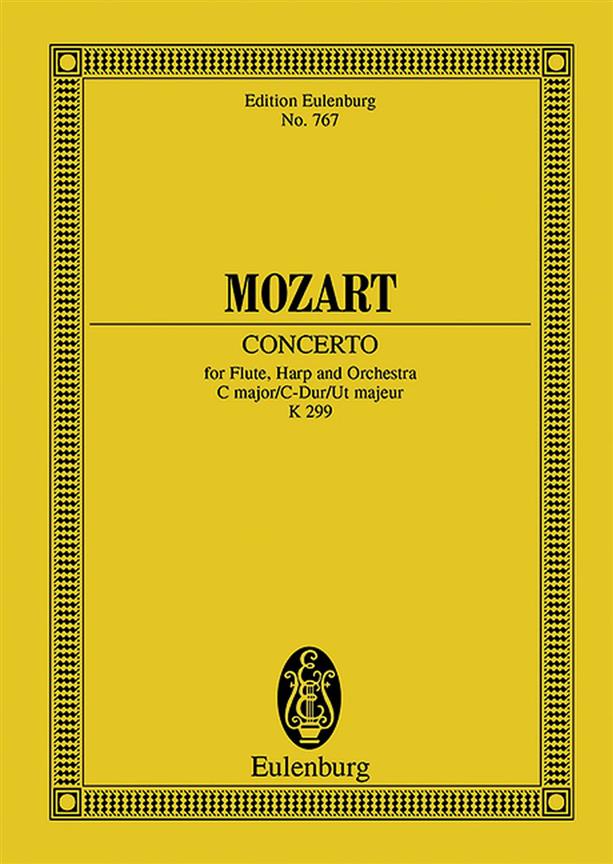 EULENBURG MOZART W.A. - CONCERTO C MAJOR KV 299 - FLUTE, HARP AND ORCHESTRA