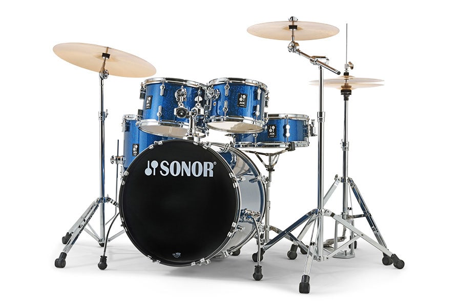 SONOR AQX STUDIO CYMBAL SET BLUE OCEAN SPARKLE 