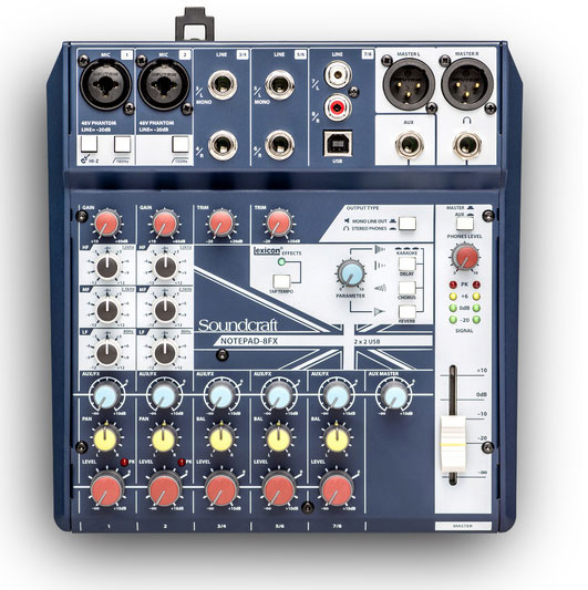 SOUNDCRAFT NOTEPAD-8FX