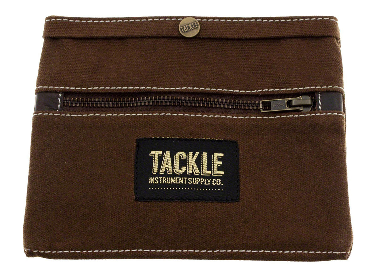 TACKLE INSTRUMENTS POCHETTE EN TOILE CIREE - MARRON