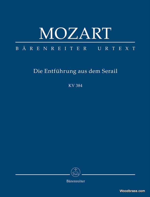 BARENREITER MOZART W.A. - DIE ENTFUHRUNG AUS DEM SERAIL KV 384 - CONDUCTEUR