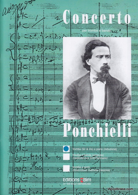 BIM PONCHIELLI ALMICARE - CONCERTO PER TROMBA - REDUCTION TROMPETTE & PIANO