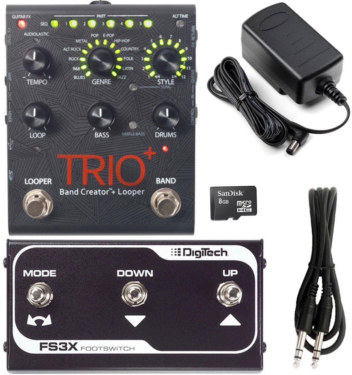 DIGITECH TRIO BAND PLUS + FOOTSWITCH FS3X