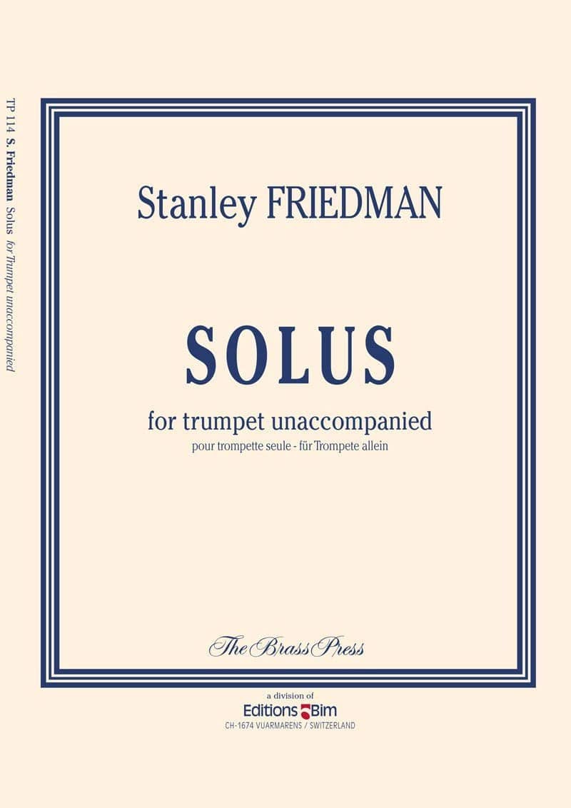 BIM FRIEDMAN STANLEY - SOLUS - TROMPETTE SOLO