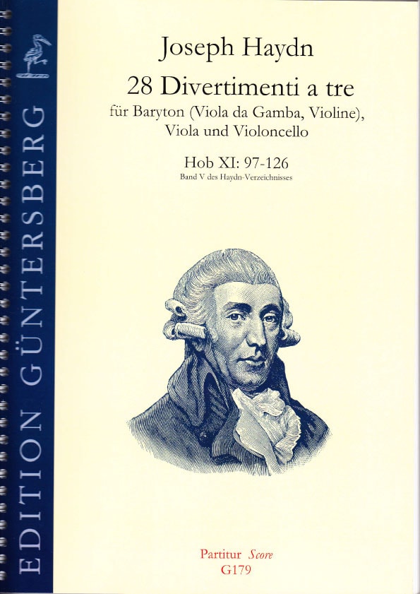 GUNTERSBERG HAYDN JOSEPH - 28 DIVERTIMENTI A TRE N. 97-126 - SCORE