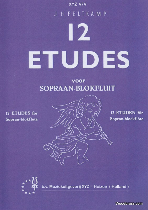 XYZ FELTKAMP - 12 ETUDES - FLUTE A BEC SOPRANO 