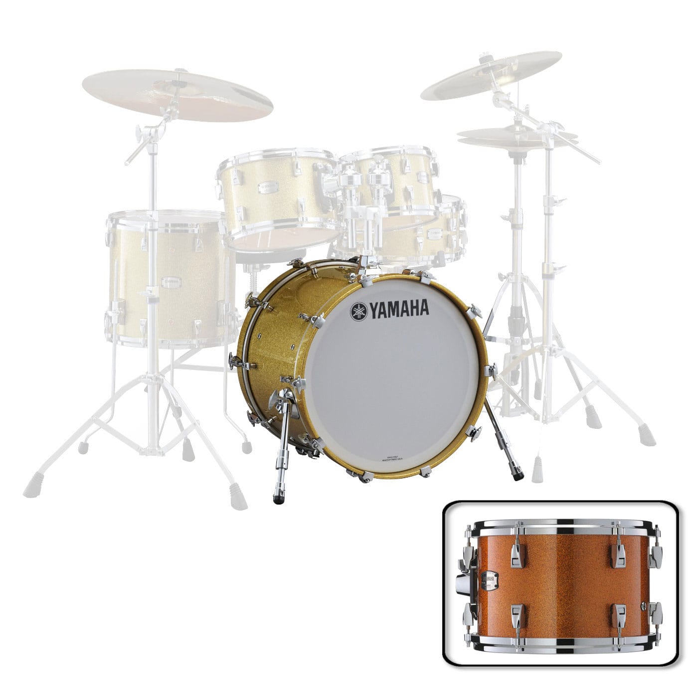 YAMAHA JAMB2414ORS - GC 24 X 14 ORANGE SPARKLE