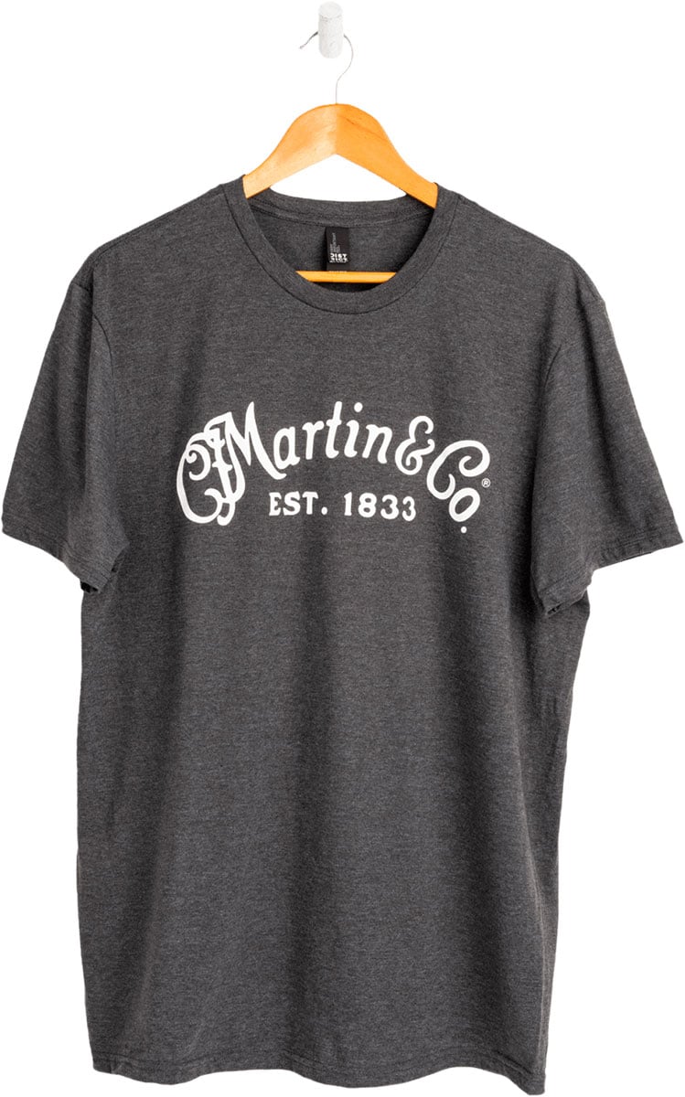 MARTIN & CO TEE-SHIRT, HETHRDCHARCOAL,WHTSCRIPTLOGO,XL