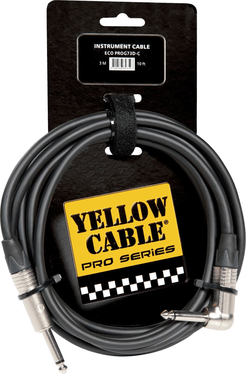 YELLOW CABLE CORDON JACK COUD JACK 3 M NEUTRIK