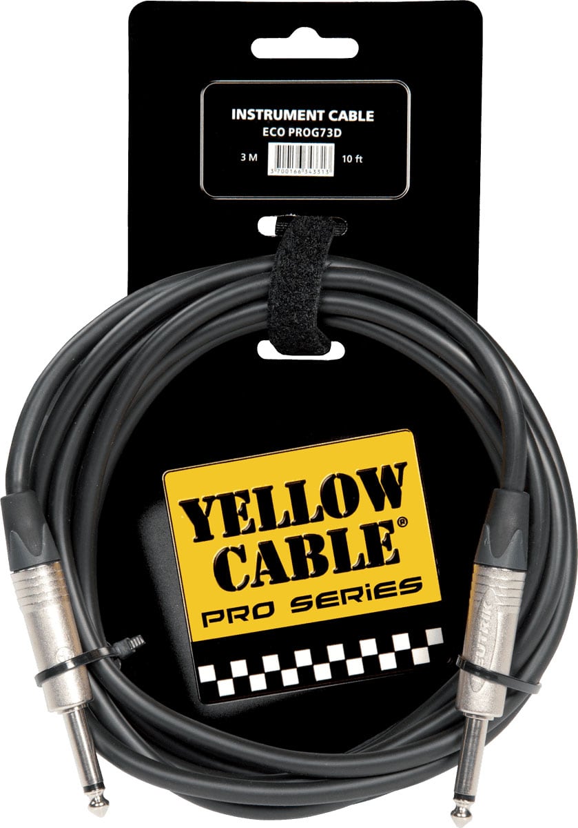 YELLOW CABLE CORDON JACK JACK 3 M NEUTRIK