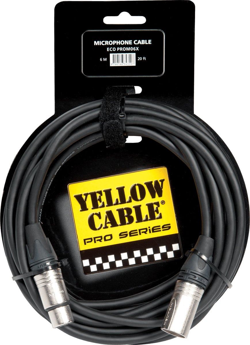 YELLOW CABLE CORDON XLR XLR 6 M NEUTRIK