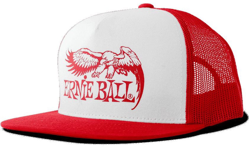 ERNIE BALL CASQUETTE ROUGE ET BLANC LOGO AIGLE EB ROUGE