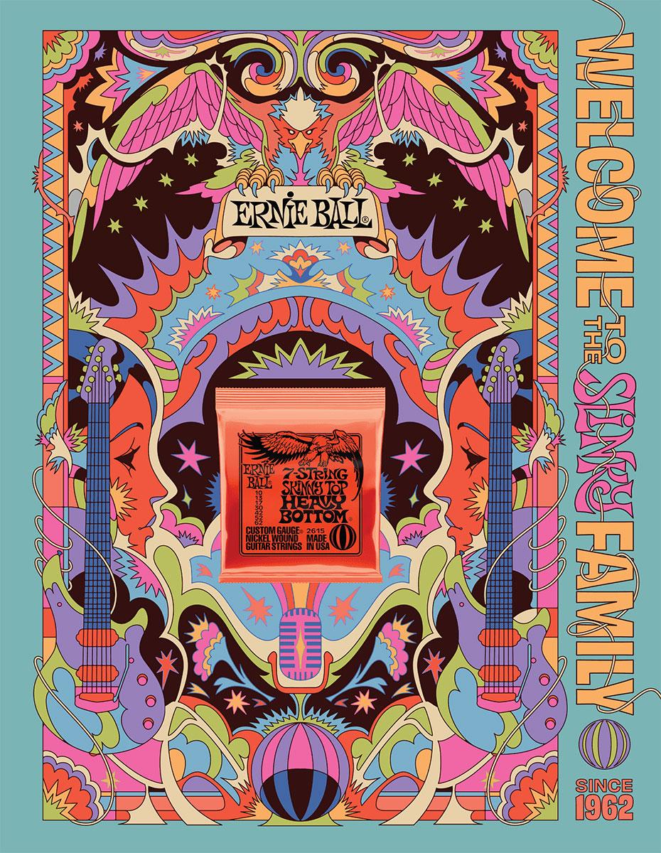 ERNIE BALL POSTER ERNIE BALL SLINKY 2022 FORMAT A0 STHB 7C