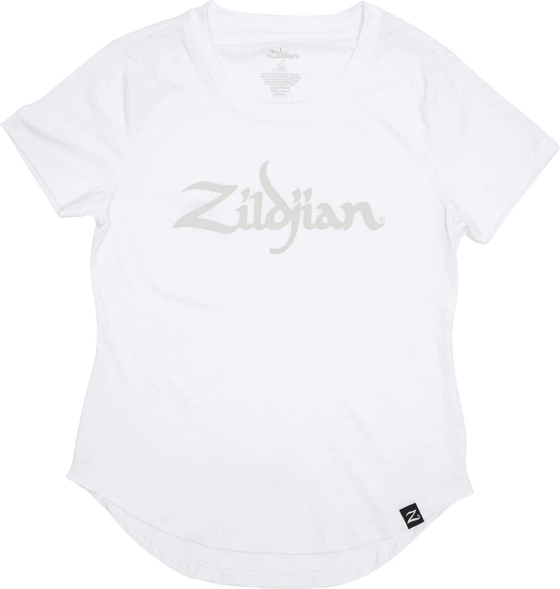 ZILDJIAN TAILLE XL - TSHIRT FEMME ZILDJIAN BLANC