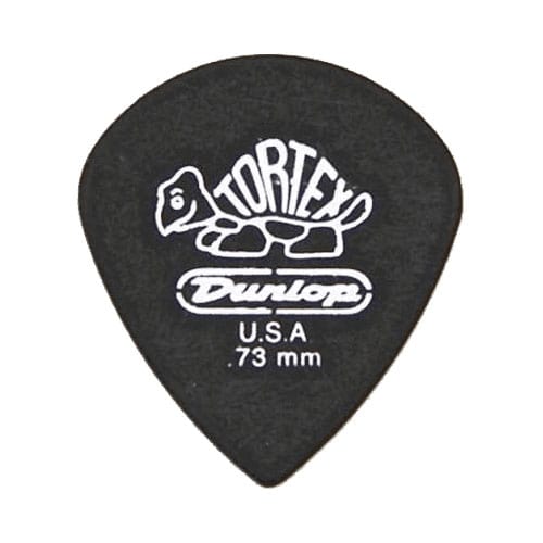 JIM DUNLOP ADU 482P73 - TORTEX PITCH BLACK PLAYERS PACK - 0,73 MM (BY 12)