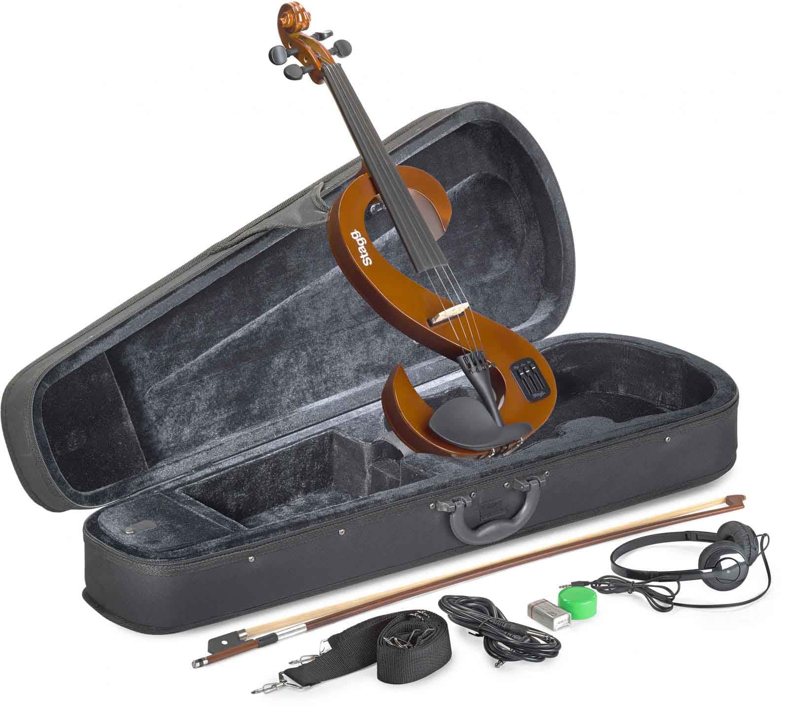 STAGG EVN 4/4 VBR 4/4 SET VIOLON ELECTRIQUE EVN VBR - VIOLONBURST