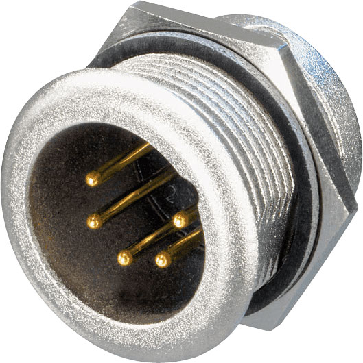 NEUTRIK XLR 5-POLE MALE SOCKET, WATERPROOF IP65