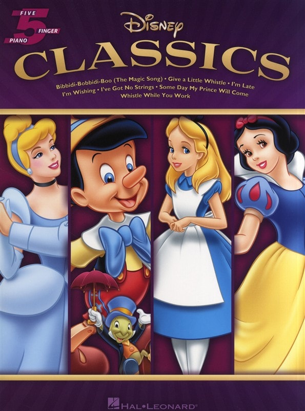 HAL LEONARD DISNEY CLASSICS FIVE FINGER PIANO SONGBOOK - PIANO SOLO