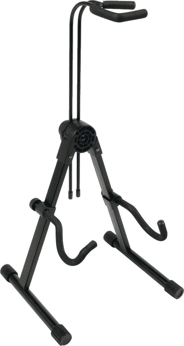 QUIKLOK QL791 ELECTRIC GUITAR/BASS STAND, ADJUSTABLE BLACK